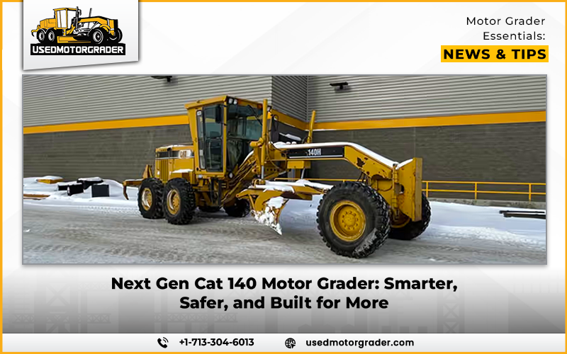 Next Gen Cat 140 Motor Grader: Smarter, Safer, and Built for More
