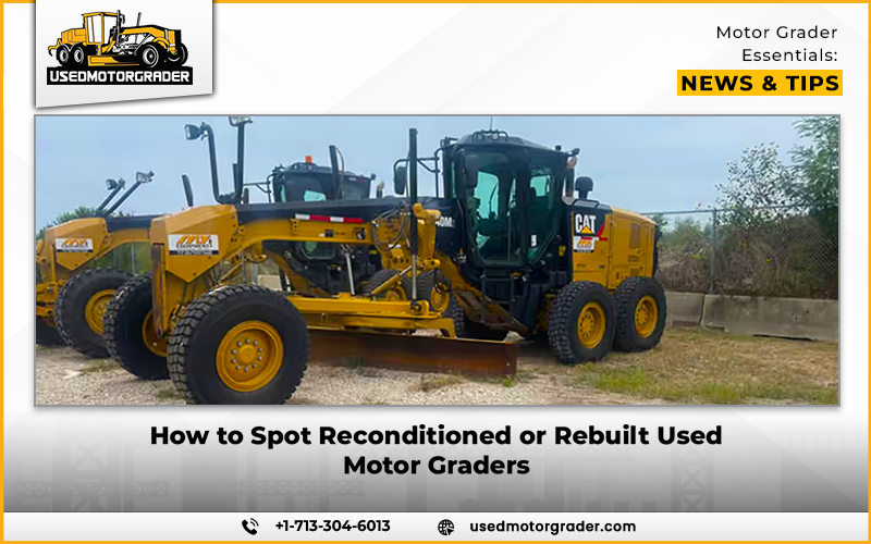 How to Spot Reconditioned or Rebuilt Used Motor Graders