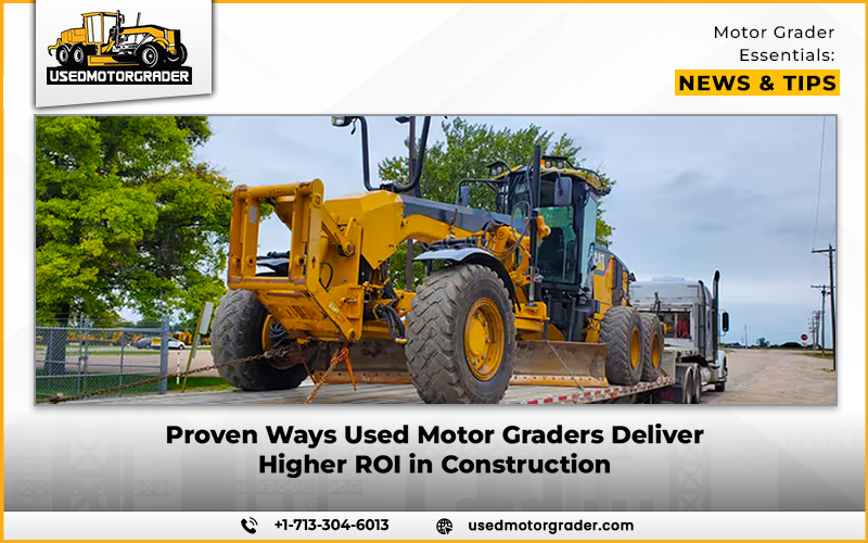 Proven Ways Used Motor Graders Deliver Higher ROI in Construction