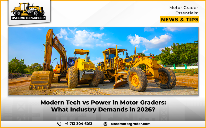 Modern Tech vs Power in Motor Graders: What Industry Demands in 2026?