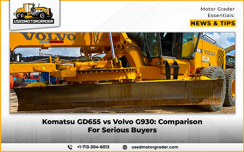 Komatsu GD655 vs Volvo G930: Comparison for Serious Buyers