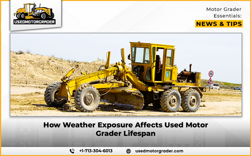 How Weather Exposure Affects Used Motor Grader Lifespan