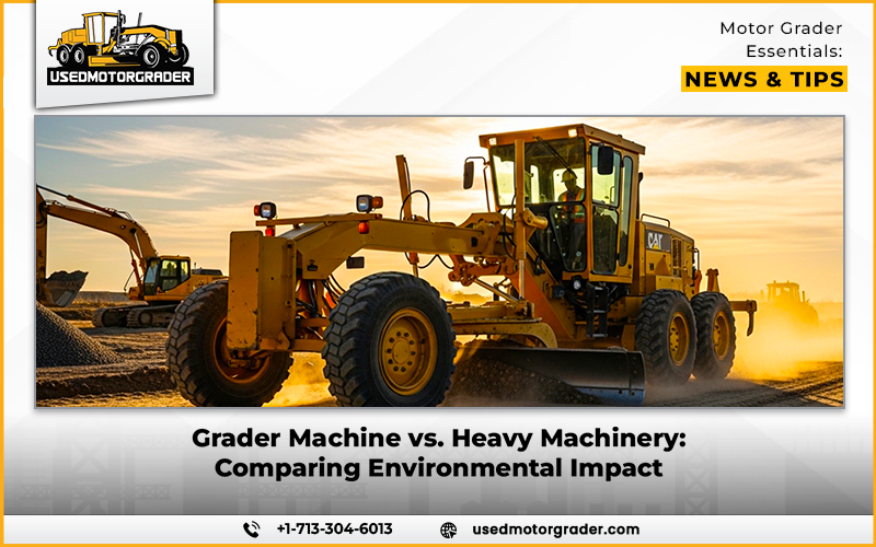 Grader Machine vs. Heavy Machinery: Comparing Environmental Impact