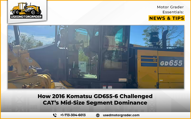 How 2016 Komatsu GD655-6 Challenged CAT’s Mid-Size Segment Dominance