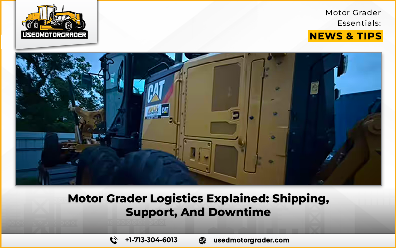 Motor Grader Logistics Explained: Shipping, Support, And Downtime