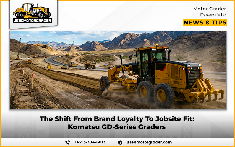 The Shift From Brand Loyalty To Jobsite Fit: Komatsu GD-Series Graders
