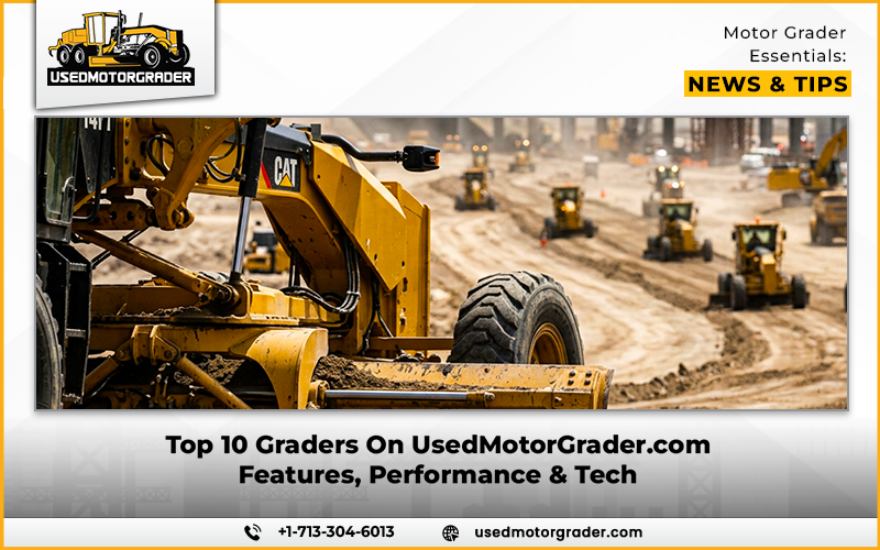 Top 10 Graders On UsedMotorGrader.com: Features, Performance & Tech