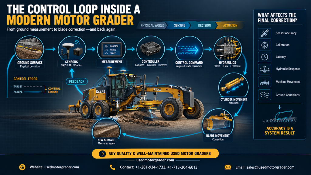 the control loop inside a modern motor grader